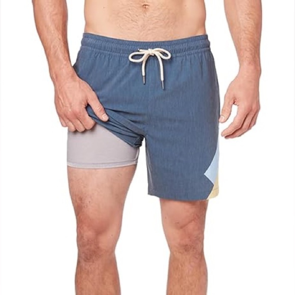 Fair Harbor x Huckberry Bayberry Swim Trunks Men’s Size 3XL Swim Shorts Blue.  2